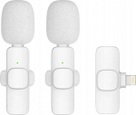 Lightning Dual Wireless Lavalier Microphone (2 w Included) K1 white