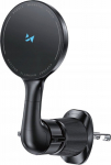 Car Holder Wozinsky WCT5-6S4Y z Qi inductive charger/MagSafe 15W on the air supply grille - czarny