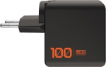 UAG SRGE Charger - Charger 100W, 2x USB-C and USB-A, plugs EU, UK, US w Included (black)