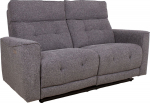 Recliner sofa BOSCO 2-seater with electric mechanism, grey