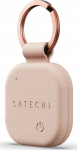Satechi FindAll Keychain - vegan leather keychain with locator compatible z Apple Find My (desert rose)