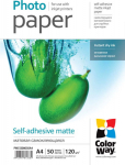 Colorway 120 g/m&sup2; | A4 | Matte self-adhesive Photo Paper
