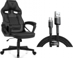 Armchair SENSE7 Knight czarno-szary + kabel usb