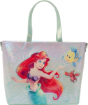 Loungefly Disney: The Little Mermaid - Ariel & Flounder Tote Bag with Coin Bag (WDTB3509)