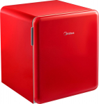 Midea Refrigerator | MDRD86SLE32 | Energy efficiency class E | Free standing | Larder | Height 50 cm | Fridge net capacity 47 L | 41 dB | Red
