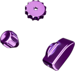 Ascher Racing Knob Kit Pro Steering Wheel Accessory, CNC Aluminium, Artura Ultimate/Pro - Purple