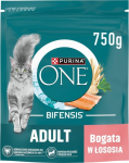 PUI PURINA One Bifensis Adult Rich in salmon - dry cat food - 750g