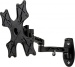 B-TECH Ventry BTV504 - Befestigungskit (Wandmontage, Doppelschwingarm) - for flat screen - Schwarz - screen size: bis zu 107 cm (bis zu 42 Zoll)
