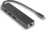 i-tec USB-C Slim 3-port HUB z adapterem Gigabit Ethernet