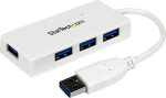 StarTech.com WHITE 4 PORT MINI USB 3.0 HUB,