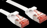 LINDY Patchkabel Cat6 U/FTP Flat ribbon white 2.00m
