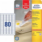 Avery Zweckform L4732 - Self-adhesive peelable labels - wei&szlig; - 35.6 x 16.9 mm 800 Etikett(en) (10 Bogen x 80) (L4732REV-10)