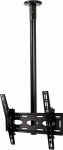 B-Tech Flat Screen Ceiling Mount, With Tilt - 1.5m, Black