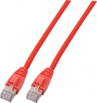 EFB Elektronik EFB RJ45 Patchkabel U/UTP, Cat.6, LSZH, CCA, 1m, rot