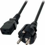 EFB Elektronik EFB Netzkabel Schutzkontakt 180&deg;-C19 180&deg;,sw,1.8m,3x1.50mm