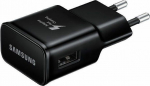 Toalaadija adapter USB juhtmele, 2A/15W, kiirlaadimine, must, Samsung
