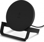 BELKIN 10W WIRELESS CHARGING STAND, MICROUSBCABLE W/POWER SUPP BLACK