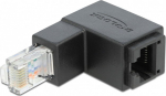 DELOCK Adapter RJ45 St > RJ45 Bu Cat6 UTP angled bottom