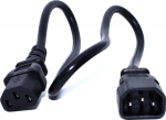 Zebra power extension cord, 0.5 m - Power extension cord, 0.5 m, C13 to C14