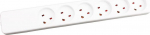 Garbot Plast Power Strip 6-way EDB, Outlet. White