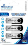 MediaRange USB-Stick 16GB USB 2.0 Flexi 3er-Pack