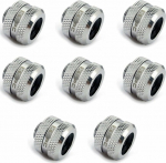 XSPC Anschluss G1/4" auf 14mm Hardtube, chrome - 8 St&uuml;ck