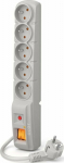 Power Strip Acar F5 Surge 5 sockets 3 m szara (W0106)