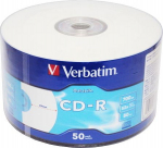 Verbatim CD-R 52x 700MB 50P SP Printable Extra Protection 43794