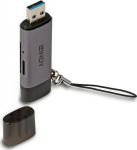 Lindy USB 3.2 Kartenleser, Typ C & A, SD/MicroSD Access to data from SD- und MicroSD-Maps using a computer USB Typ C or type A (43335)