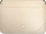 Pouch tablet Guess Sleeve GUCS14PSATLE 13/14'' beige /beige Saffiano Triangle Logo