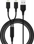 smrter Hydra DUO Ladekabel, Typ Lightning, 120cm, black retail
