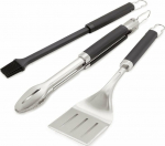 Weber Grill Cutlery Precision 3 pcs, Stainless Steel black