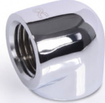 Alphacool Eiszapfen Adapter 90 Grad G1/4 Zoll IG auf G1/4 Zoll IG - chrome