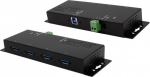 Exsys EX-1184HMVS-2 - USB 3.2 Gen 1 (3.1 Gen 1) Type-A - USB 3.2 Gen 1 (3.1 Gen 1) Type-A - USB Typ-B - 5000 Mbit/s - Schwarz - Taiwan - Gleichstrom