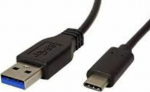 Kabel USB Neutralle USB-A - USB-C 0.5 m Czarny