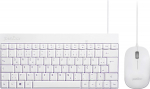 Perixx PERIDUO-212 - Kabelgebunden - USB - membrane Key Switch - Wei&szlig; - Mouse included