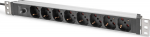 DIGITUS 8-Multiple socket outlets 1HE PDU, IEC C14 St. IT