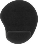 INCA Ergonomic mouse pad 24.5x22x3mm Silicone Black retail