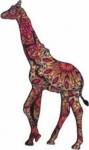 PuzzleOK Puzzle Wood eko 55 Spotted giraffe A4