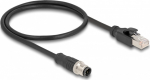 Delock Netzwerkkabel - M12 (4-pole) (M) zu RJ-45 (M)
