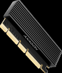 AXAGON PCEM2-XS PCI-E 3.0 16x - M.2 SSD NVMe, up to 80mm SSD, low profile, heatsink