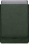 Woolnut Leather Sleeve - protective pocket 13" MacBook Pro & Air, vihre&auml;