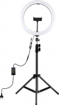 Puluz LED Ring Lamp 30cm With Desktop Tripod Mount Up To 1.1m, Phone Clamp
