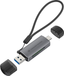 CONCEPTRONIC Kartenleser USB-A/-C3.2->TF/Micro-SD3.0 schwarz