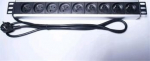 PremiumCord do 19'' rack 1.5U, 9x230V, 2m kabel