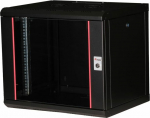 Equip 19" Network cabinet glass door PM 600x450mm 9HE schwarz
