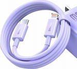 Kabel USB Baseus USB-C - Lightning 1 m Fioletowy (6932172623654)