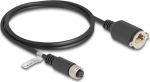 Delock Netzwerkkabel - 8-pole M12 (W) zu RJ-45 (W)