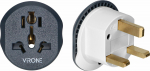 Orno Adapter traveler TA-7 Go to UK 13A/230V universal socket british plug type G