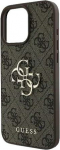 GUESS Hard Cover 4G Big Metal Logo Brown f&uuml;r Apple iPhone 16 Pro Max